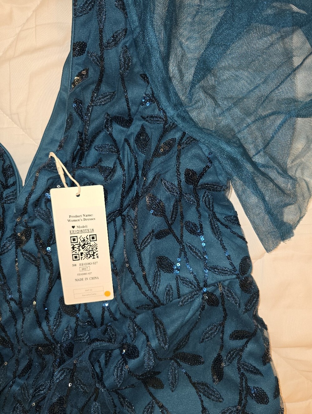 Ever Pretty Gown In Gorgeous, Deep Teal Color - Picture 7 of 8